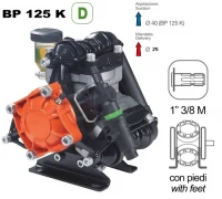 Насос мембранный Comet® серия BP125 D 1 (117 л/мин, 20 бар), вал ВОМ 13/8