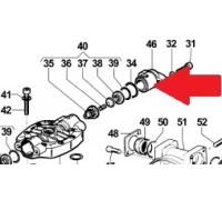 Крышка 2 клапана насоса APS 101/121-145 (1х3)