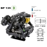 Насос мембранный Comet® серия BP135 D (124 л/мин, 20 бар), вал d30 гладкий/шпонка - ВОМ 13/8