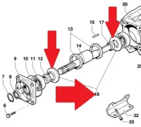 Шайба подшипника насоса BP 151/171 (1х2)