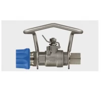 Кран с предохранительной скобой нерж. сталь 140 бар, 80 °C, 1/2г БРС