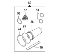 Ремкомплект насоса серии APS 96: мембрана NBR (KIT89)