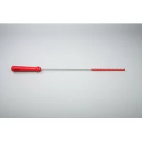 Ерш для чистки труб/бутылок средней жесткости, полиэстер - 10х150х500 мм., красный