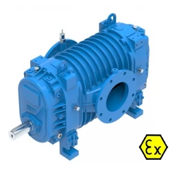 Воздуходувка JUROP CT 105 ATEX, 1500 об/мин, левое вращение, гладкий вал
