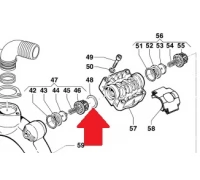 Кольцо 48,5х33,5х2,5 INOX AISI316 насоса BP 115/135/241/281 (1х6)