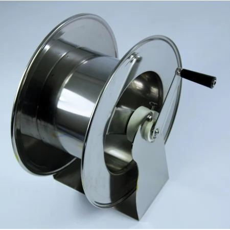 Барабан ручной для рукава 50м.3/8 или 35м. 1/2 (нерж.) 1/2ш.1/2ш. 600 бар
