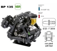 Насос мембранный Comet® серия BP135 (124 л/мин, 20 бар), вал d20 гладкий/шпонка - ВОМ 13/8