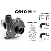 Насос центробежный Comet® серия C610H-M11 с гидромотором (650 л/мин, 10 бар) + патрубки
